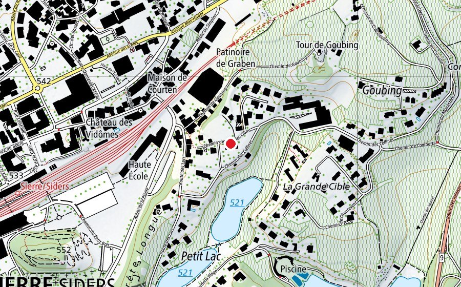 Mappa con la posizione di École de Commerce et de Culture Générale (ECCG) (Scuola universitaria)
