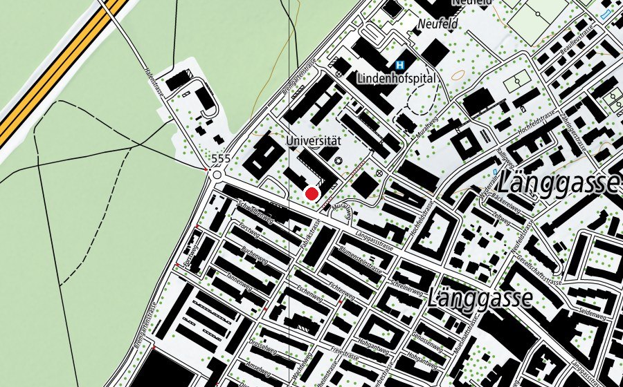Carte indiquant l’emplacement de Empfang (Haute école)
