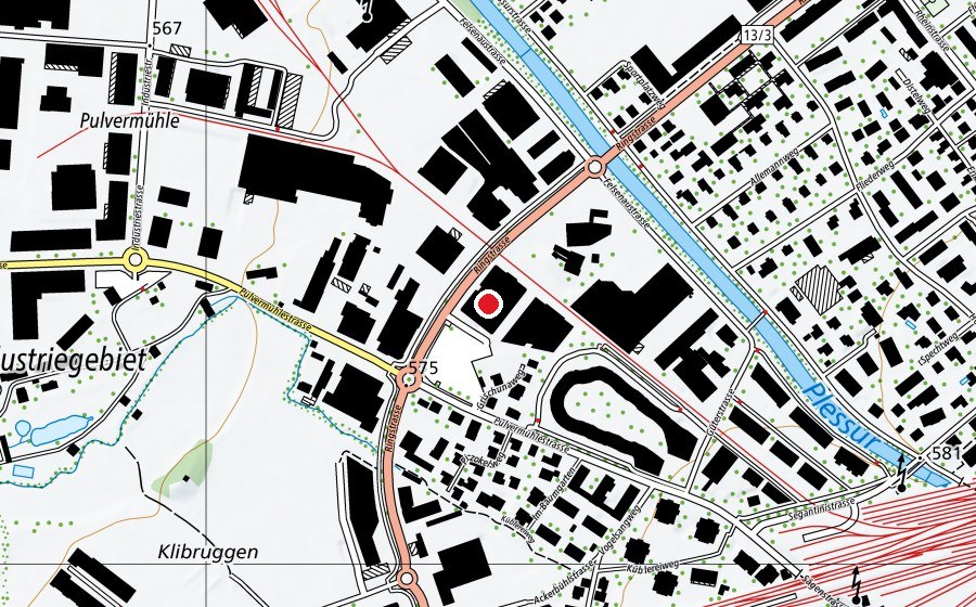 Mappa con la posizione di Fachhochschule Graubünden, Standort B (Scuola universitaria)
