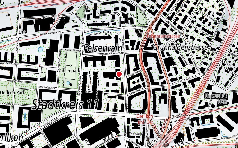 Mappa con la posizione di Fachschule Viventa (Scuola universitaria)