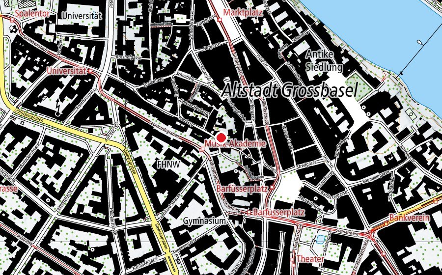 Map showing the location of Frey-Grynaeisches Institut (University)