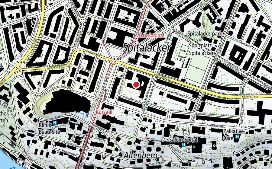 Map showing the location of gibb - Viktoria (University)