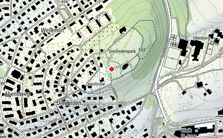 Carte indiquant l’emplacement de Hochschule Luzern (Haute école)