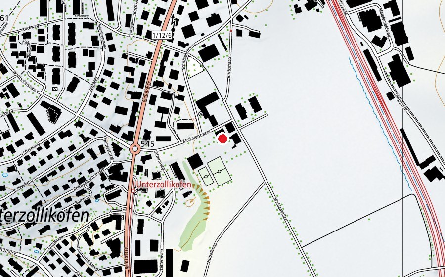 Mappa con la posizione di Inforama (Scuola universitaria)