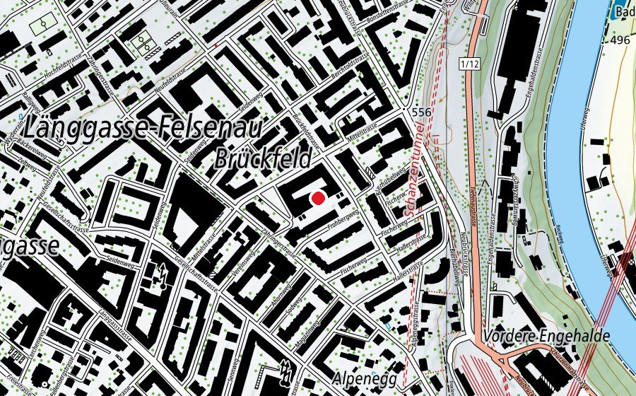 Map showing the location of Institut Archäologische Wissenschaften (University)