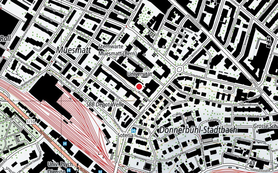 Map showing the location of Institut für Anatomie (University)