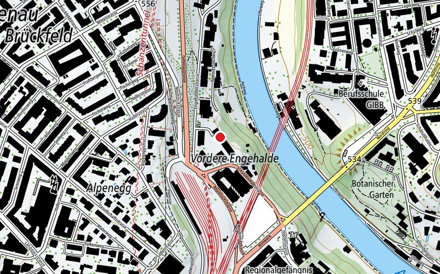 Mappa con la posizione di Institut für Marketing und Unternehmensführung (Scuola universitaria)