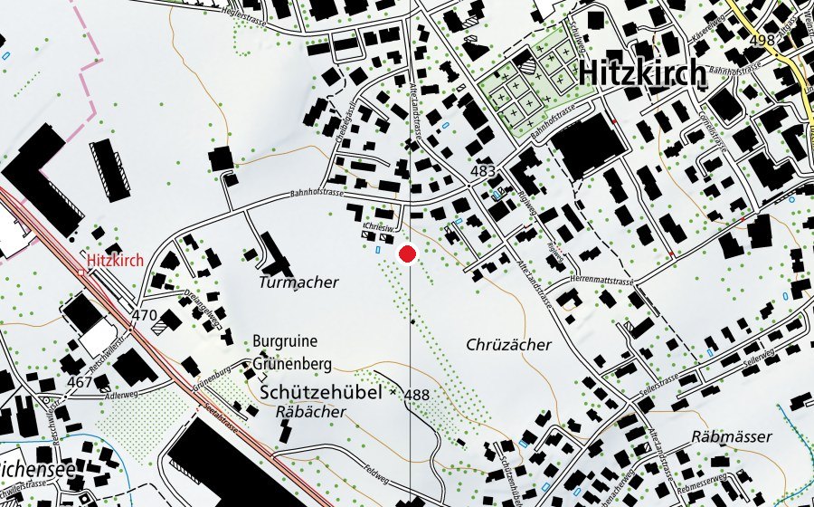 Map showing the location of Interkantonale Polizeischule Hitzkirch (University)