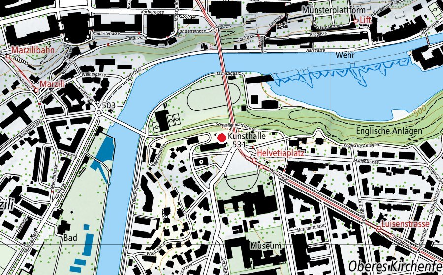 Mappa con la posizione di Medienzentrum - Institut für Weiterbildung und Dienstleistungen PHBern (Scuola universitaria)