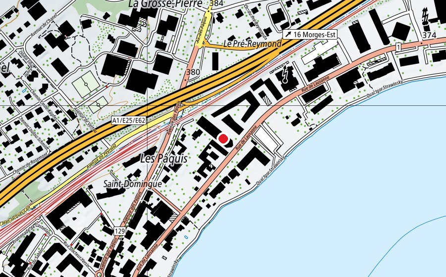 Map showing the location of Office de perfectionnement scolaire, de transition et d'insertion (University)