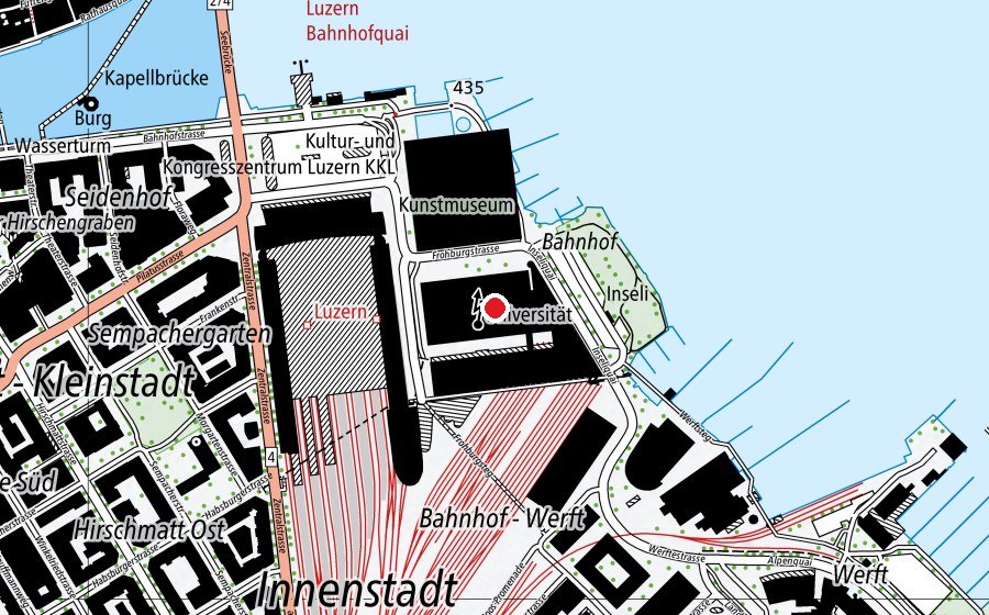Mappa con la posizione di Pädagogische Hochschule Luzern (Scuola universitaria)