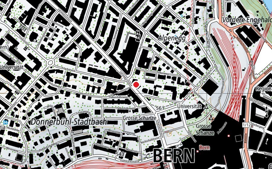 Mappa con la posizione di Rektorat BFH (Scuola universitaria)