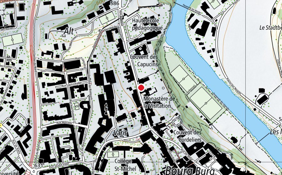 Mappa con la posizione di RMO 02 (Scuola universitaria)