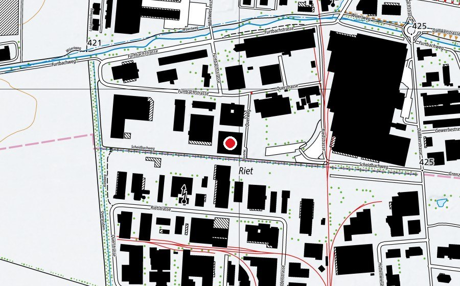 Mappa con la posizione di Sammlungszentrum UZH (Scuola universitaria)