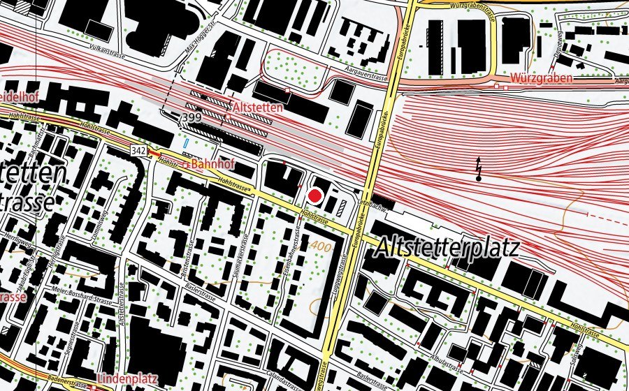 Carte indiquant l’emplacement de Schule für Angewandte Linguistik (Haute école)