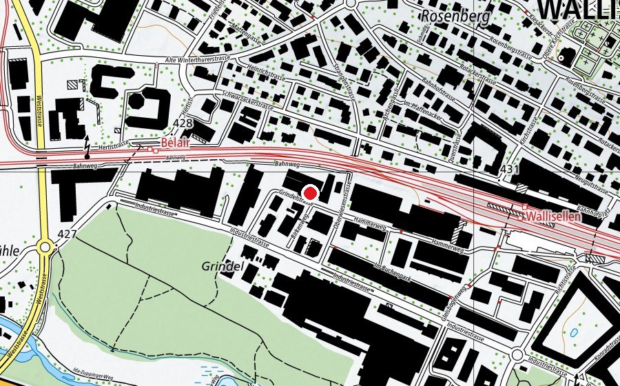 Mappa con la posizione di Schweizerischer Maler- und Gipserunternehmer-Verband (Scuola universitaria)