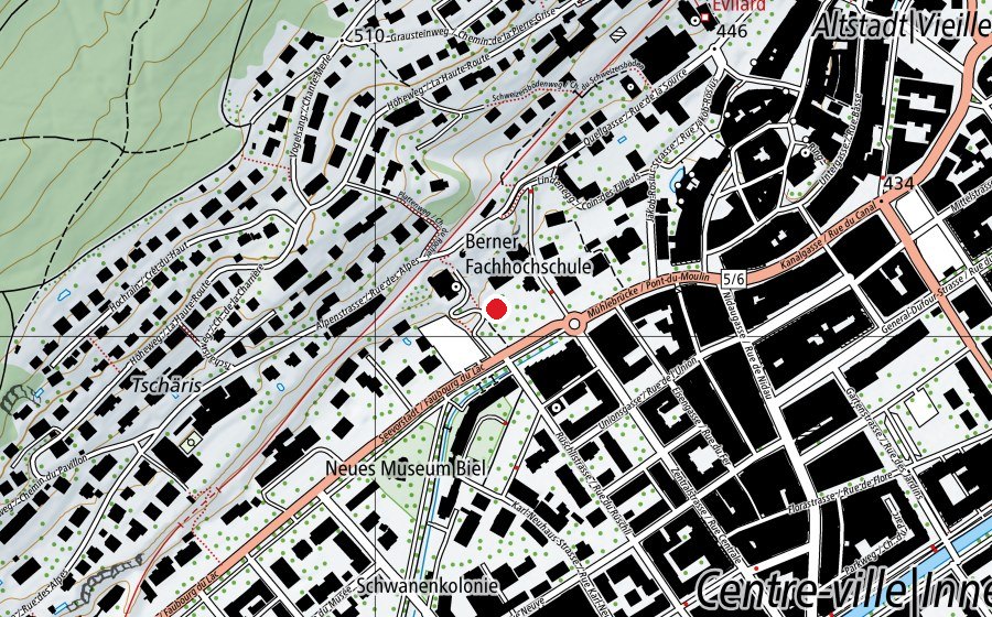 Map showing the location of Schweizerisches Literaturinstitut (University)