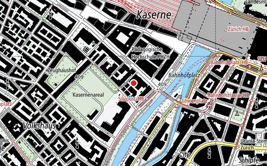 Map showing the location of SIB Schweizerisches Institut für Betriebsökonomie (University)
