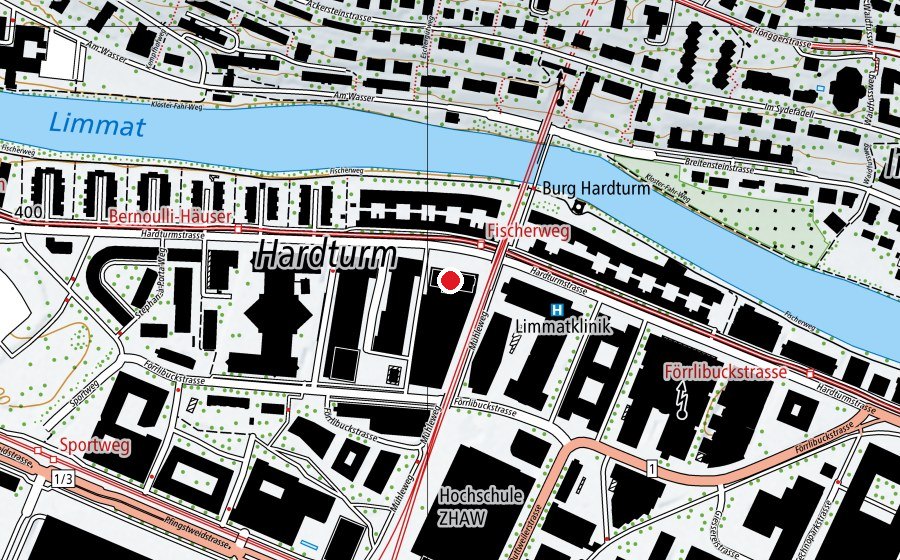 Map showing the location of Swiss Marketing Academy (University)