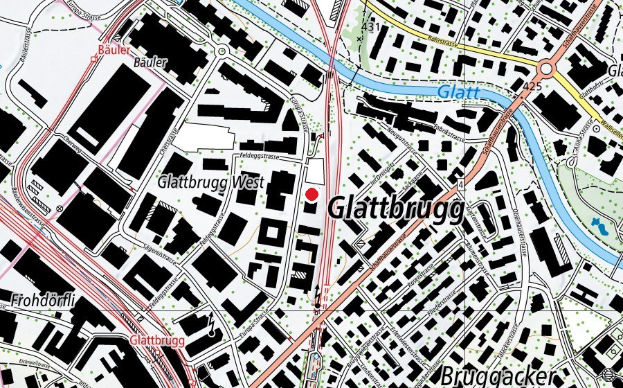 Map showing the location of TEKO Zürich (University)