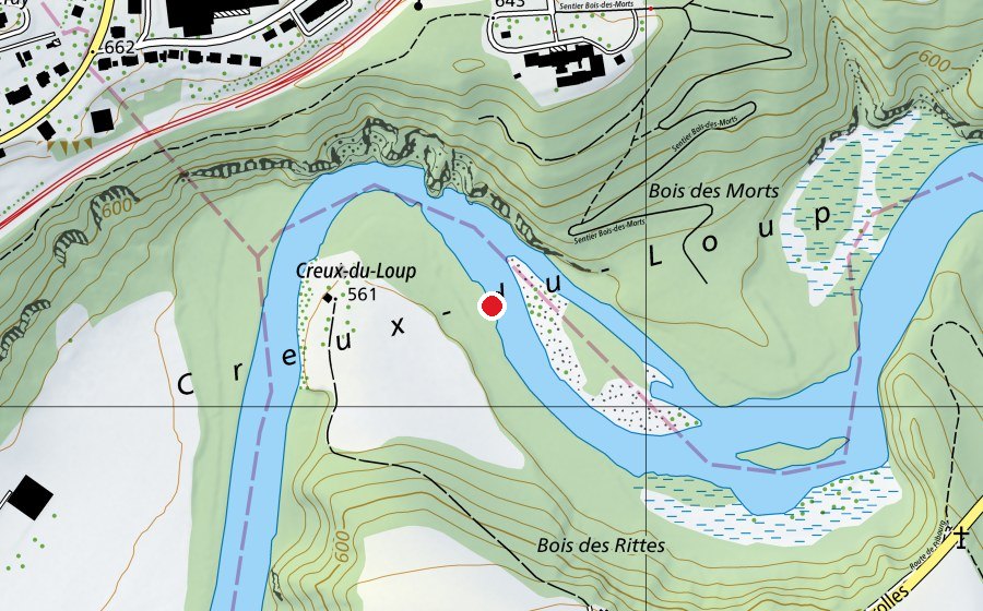 Carte indiquant l’emplacement de Université de Fribourg Beauregard (Haute école)