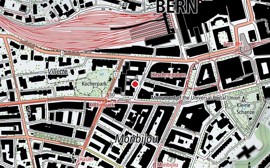Mappa con la posizione di Volkshochschule (Scuola universitaria)