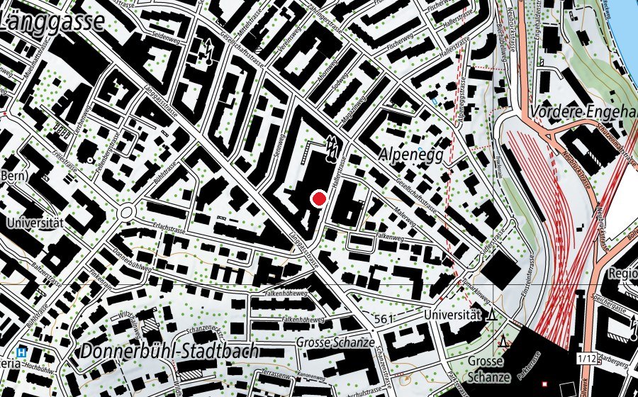 Carte indiquant l’emplacement de World Trade Institute (Haute école)