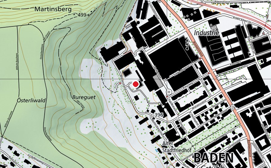 Map showing the location of ABB Hort Gipfelstürmer (Kindergarten)