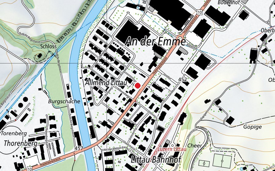 Mappa con la posizione di Allmend (Scuola dell’infanzia)