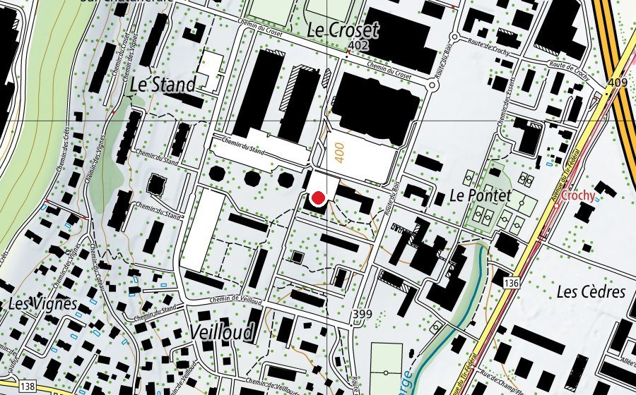Map showing the location of APEMS CSCE Ecublens (Kindergarten)