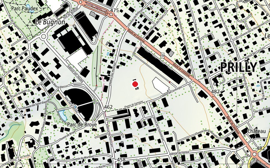 Map showing the location of APEMS de Corminjoz (Kindergarten)