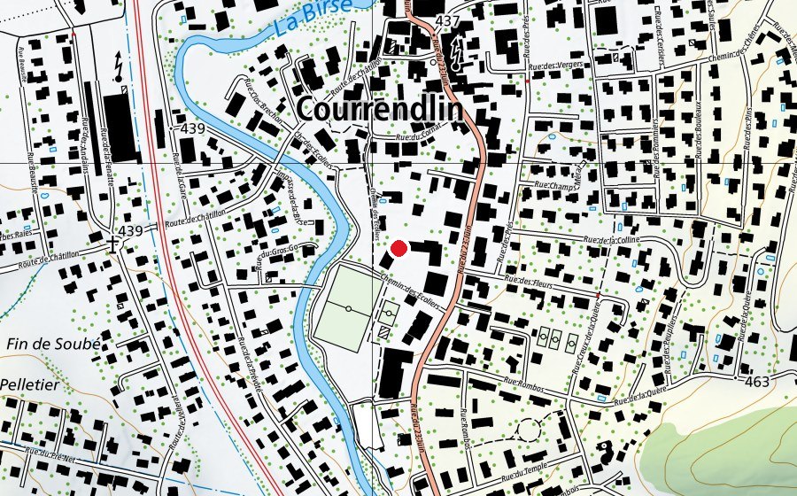 Map showing the location of Arc-en-Ciel (Kindergarten)
