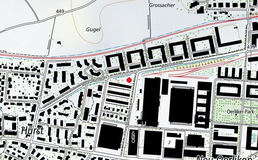 Map showing the location of Arnikahof + Arnikahof 2 Morgen/Mittag/Abendhort (Kindergarten)