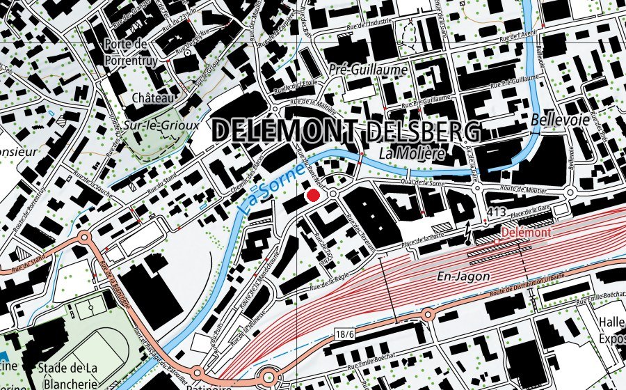 Mappa con la posizione di Association des Crèches à Domicile (Scuola dell’infanzia)