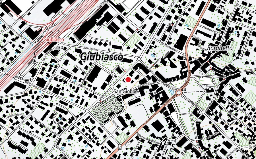 Carte indiquant l’emplacement de Baby's house (École enfantine)