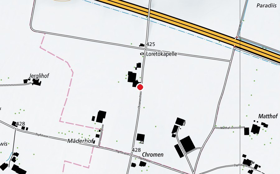 Carte indiquant l’emplacement de Bauernhof Spielgruppe Rosenzwergli (École enfantine)
