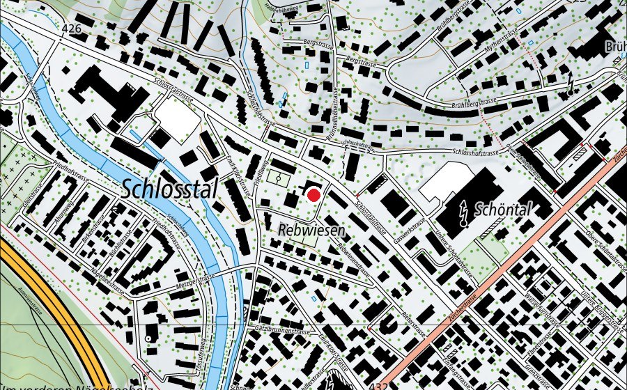 Mappa con la posizione di Betreuung Rebwiesen (Scuola dell’infanzia)