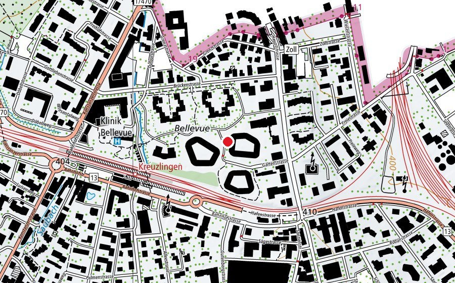 Map showing the location of Calimero (Kindergarten)