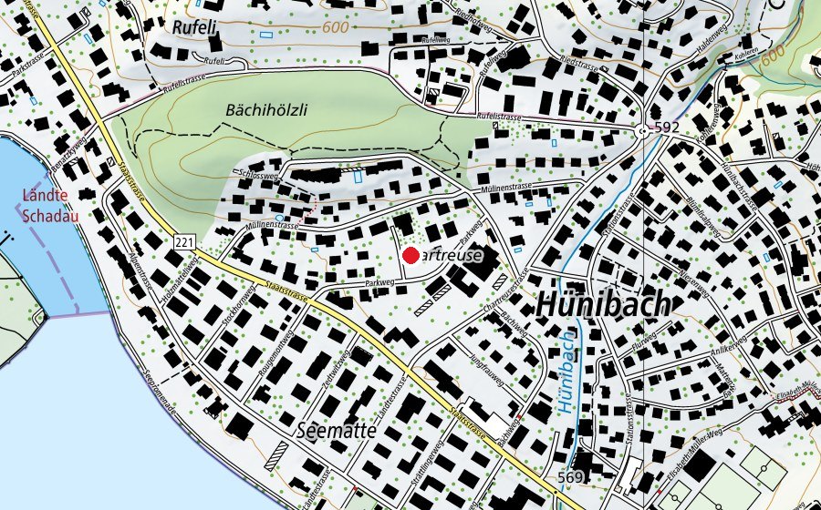 Map showing the location of Chartreuse (Kindergarten)