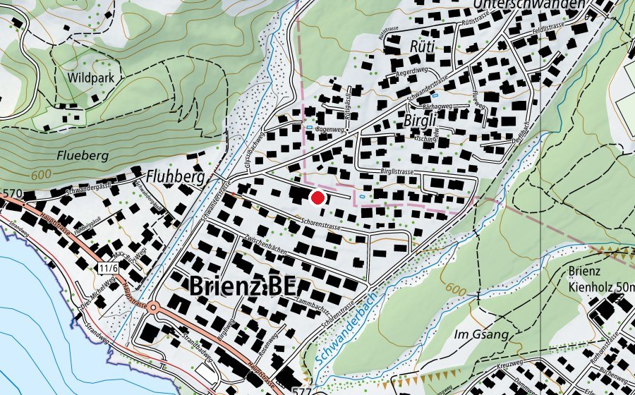 Mappa con la posizione di Chinderhus Brienz (Scuola dell’infanzia)