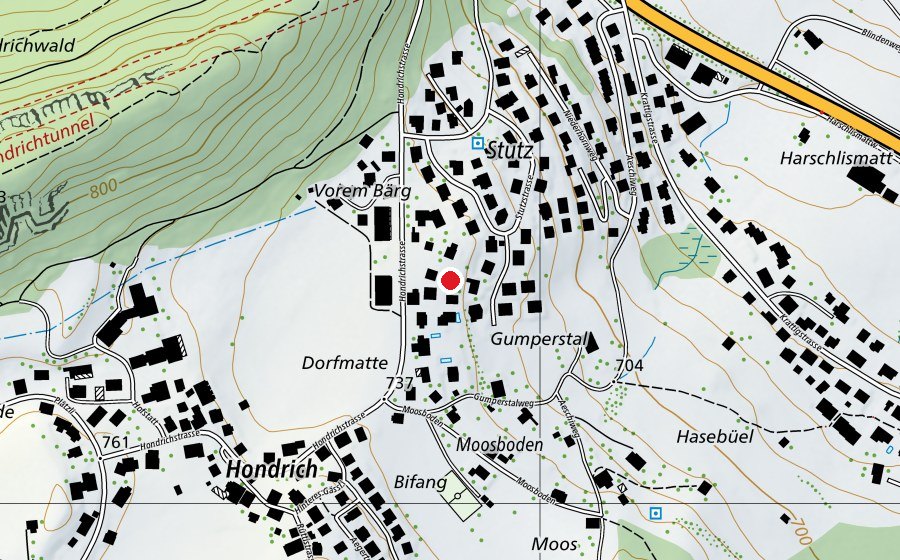 Mappa con la posizione di Chinderhus Hondrich (Scuola dell’infanzia)
