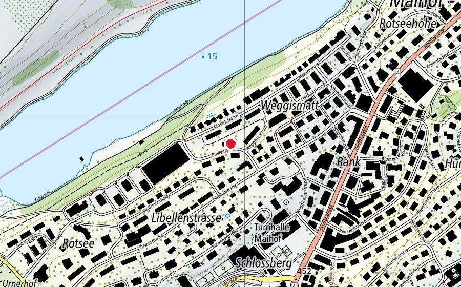 Mappa con la posizione di Chinderhus Maihof (Scuola dell’infanzia)