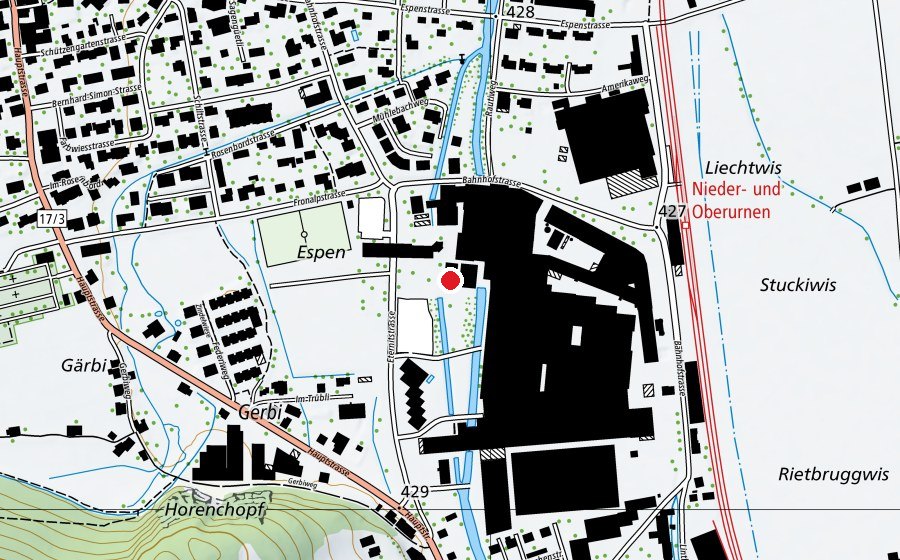 Map showing the location of Chindervilla (Kindergarten)