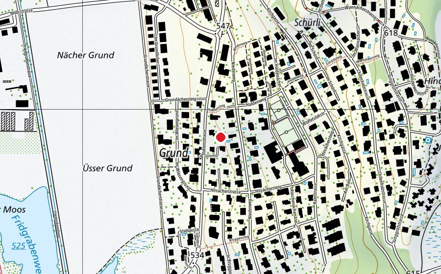Carte indiquant l’emplacement de Coccolino Wettswil (École enfantine)