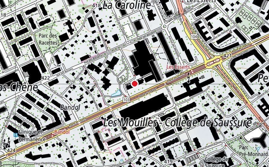 Map showing the location of Crèche Caroll (Kindergarten)