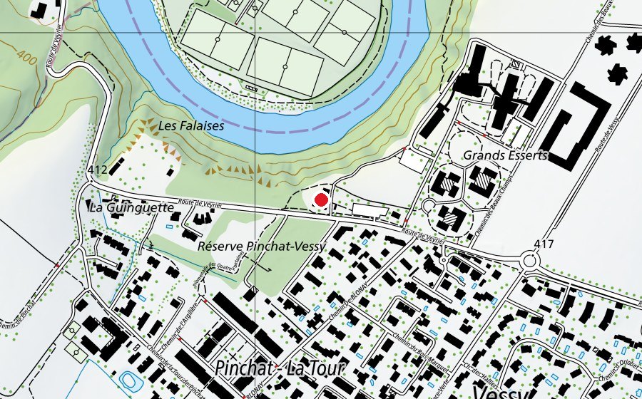 Carte indiquant l’emplacement de Crèche de la Cigogne (École enfantine)