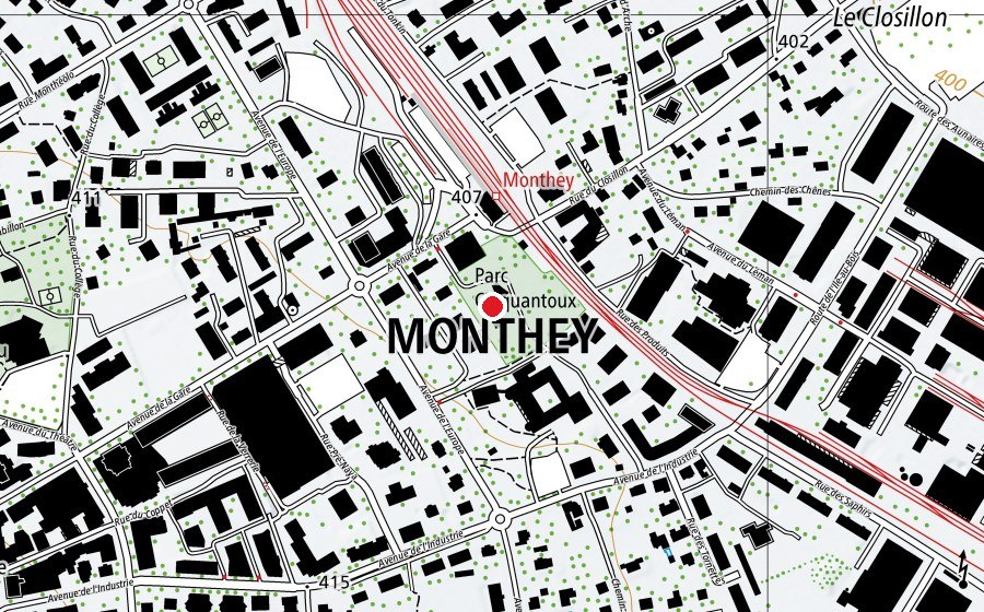 Map showing the location of Crêche la Tonkinelle (Kindergarten)
