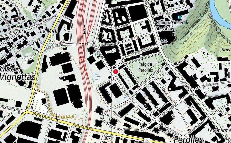 Mappa con la posizione di Crèche Les Coquelicots (Scuola dell’infanzia)