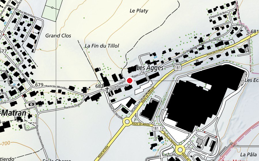 Mappa con la posizione di Crèche Les Poussins (Scuola dell’infanzia)
