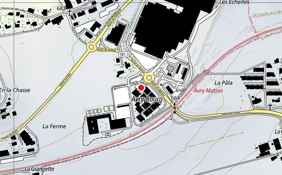Mappa con la posizione di Crèche Les Poussins (Scuola dell’infanzia)